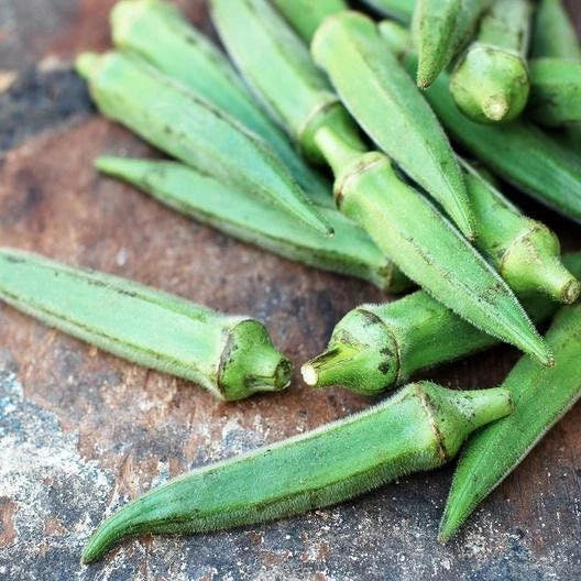 Emerald Okra Seeds - Non-GMO Heirloom - Abelmoschus esculentus - 50 Seeds for Gardening and Culinary Use