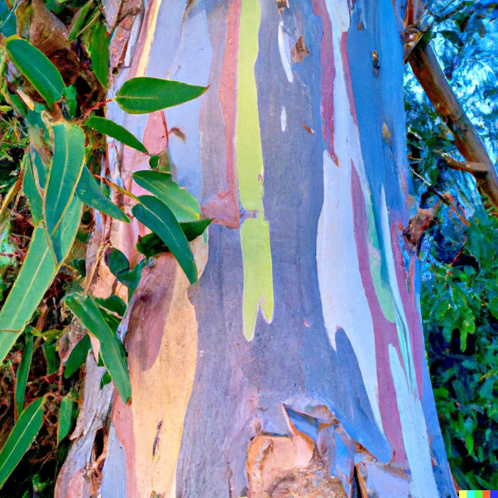 Rainbow Eucalyptus Seeds - 40 Count Eucalyptus deglupta Tropical Tree for Landscaping & Garden