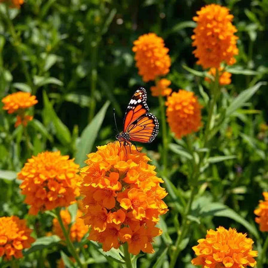 Milkweed Seeds - 100 Non-GMO Orange Tuberosa - Asclepias tuberosa - Monarch Butterfly Attracting Perennial for Gardens