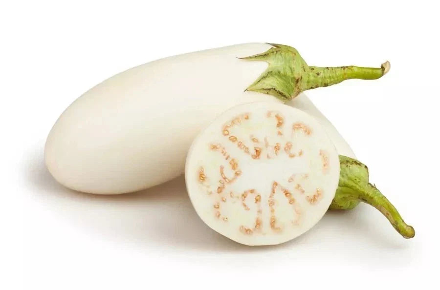 Casper White Eggplant Seeds - Organic Heirloom Non-GMO - Rare White Eggplant Seeds for Home Gardens & Urban Farming