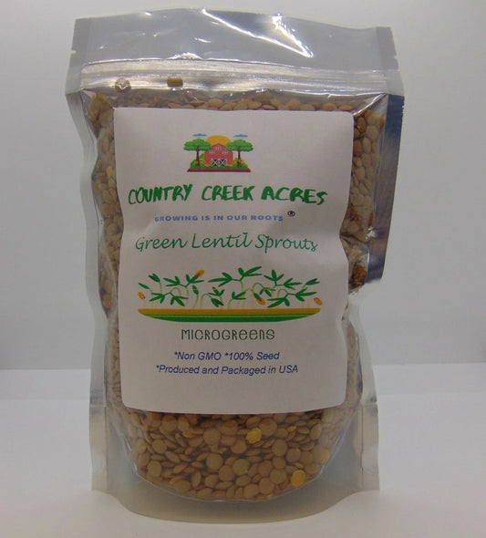 Green Lentil Seeds 2 oz, Lens culinaris, Non-GMO, High Protein & Fiber, Ideal for Sprouting & Gardening