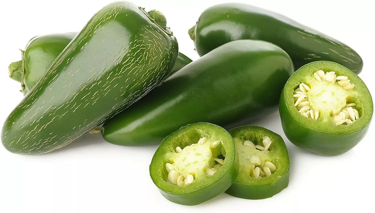 Jalapeno Pepper Seeds - 100 Count - Capsicum annuum - Versatile Green Chili for Planting and Cooking