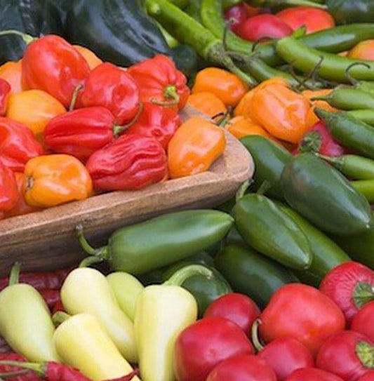 Mixed Pepper Seeds 100+ Varieties Ghost Habanero Jalapeño Capsicum Annuum & Chinense