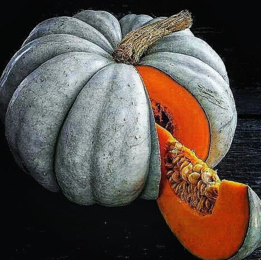 Jarrahdale Blue Pumpkin Seeds Pack of 30 – Cucurbita maxima – Vibrant Blue-Green Skin for Autumn Decor & Cooking