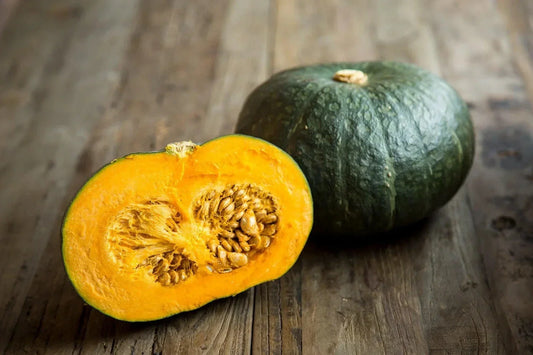 Organic Kabocha Pumpkin Seeds 12 Count | Japanese Winter Squash Cucurbita maxima | Heirloom, Nutty Flavor