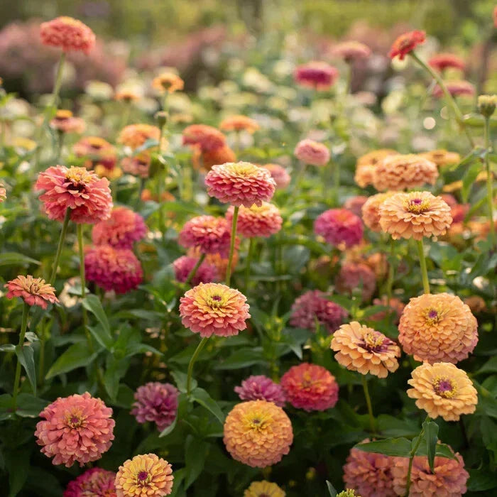 Unicorn Mix Zinnia Seeds - 100+ Pack for Garden Planting - Vibrant Zinnia elegans Flower Seeds for Borders & Containers