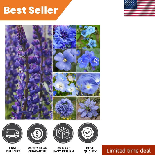 Mixed Wildflower Seeds - 30,000+ Seeds for Pollinators, Butterfly & Bee Attractant, Native Wildflower Blend, Garden Wildflower Seed Mix