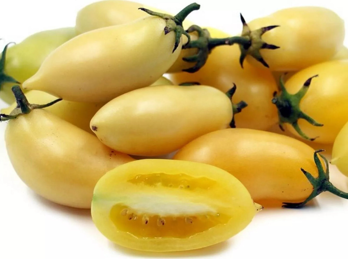 Cream Sausage Tomato Seeds - Organic Non-GMO Heirloom, Rare Variety for Home Gardening, Juicy, Sweet, and Vibrant Solanum lycopersicum