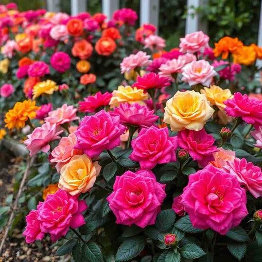 Moss Rose Double Mix Flower Seeds - 200 Pack Portulaca Grandiflora Drought-Tolerant Garden Seeds