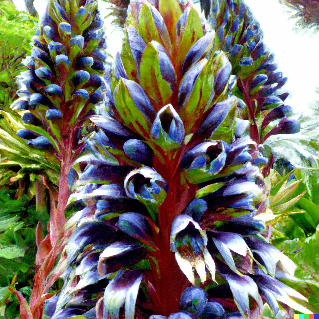 Puya alpestris Seeds - 10 Pack, Sapphire Tower, Rare Exotic Tropical Plant, Blue-Green Foliage, Unique Flower Spikes