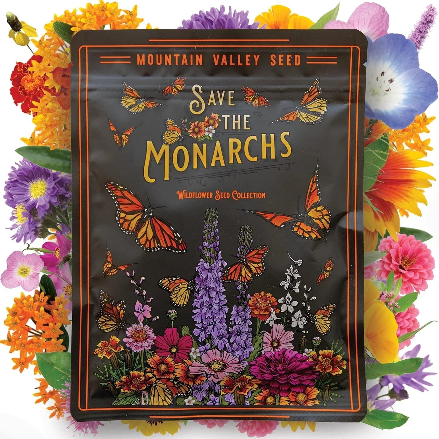 Wildflower Seeds Bulk – Native Perennial Wildflowers Collection – Pollinator-Friendly Seeds for Gardens and Landscapes
