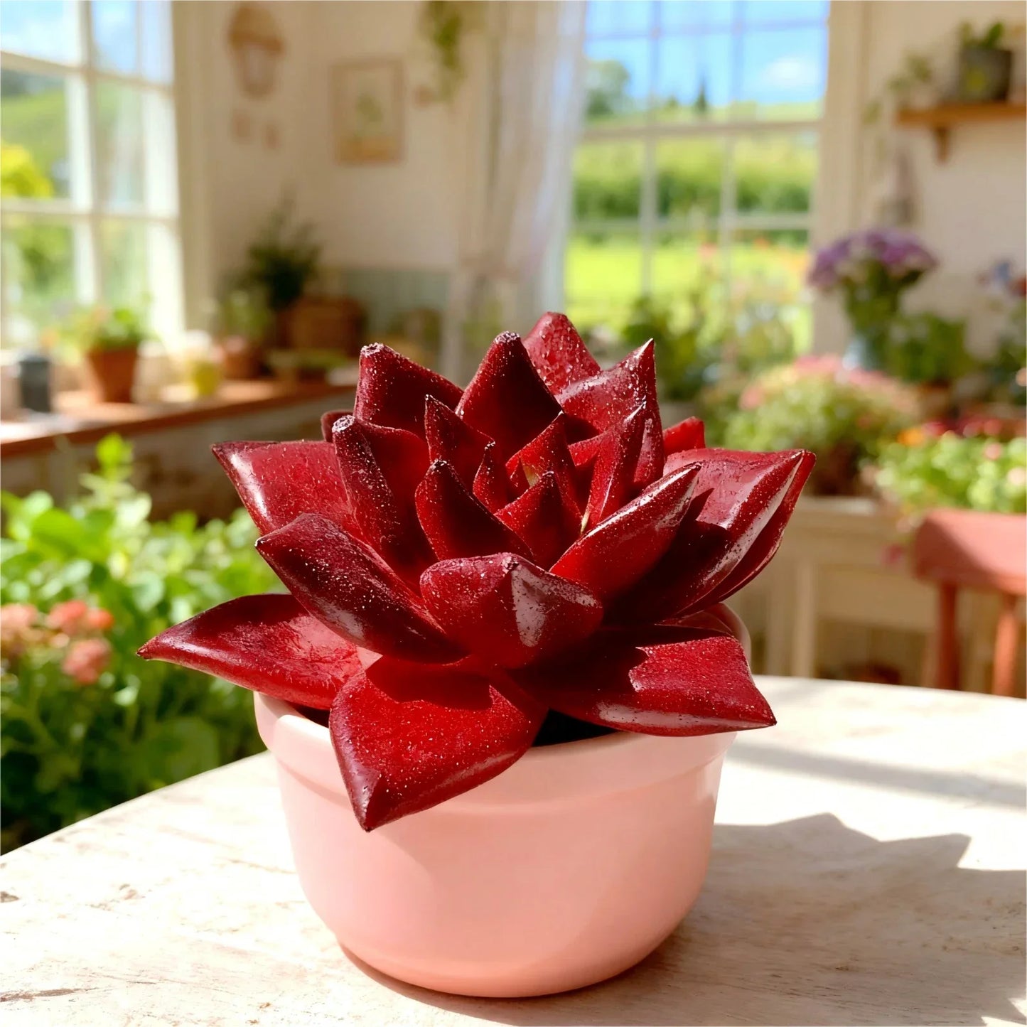 Rare Succulent Bare Root Plant - 2.5" Indoor Houseplant for Easy Care, Gift, and Home Décor - Compact Rosette-Forming Succulent
