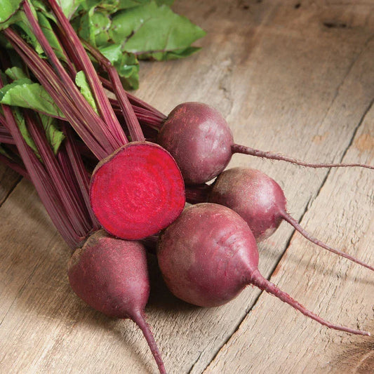 Organic Beet Seeds - Ruby Queen Beta vulgaris for Home Gardening, Bountiful Harvest, Non-GMO, Full Sun to Partial Shade, 250 Seeds