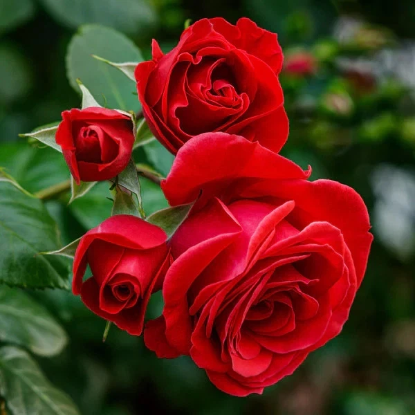 Unrooted Rose Cuttings Set of 3 – Eternity Red Hybrid Rose Stems for Grafting and Propagation, 5–8 Inches Rosa spp.